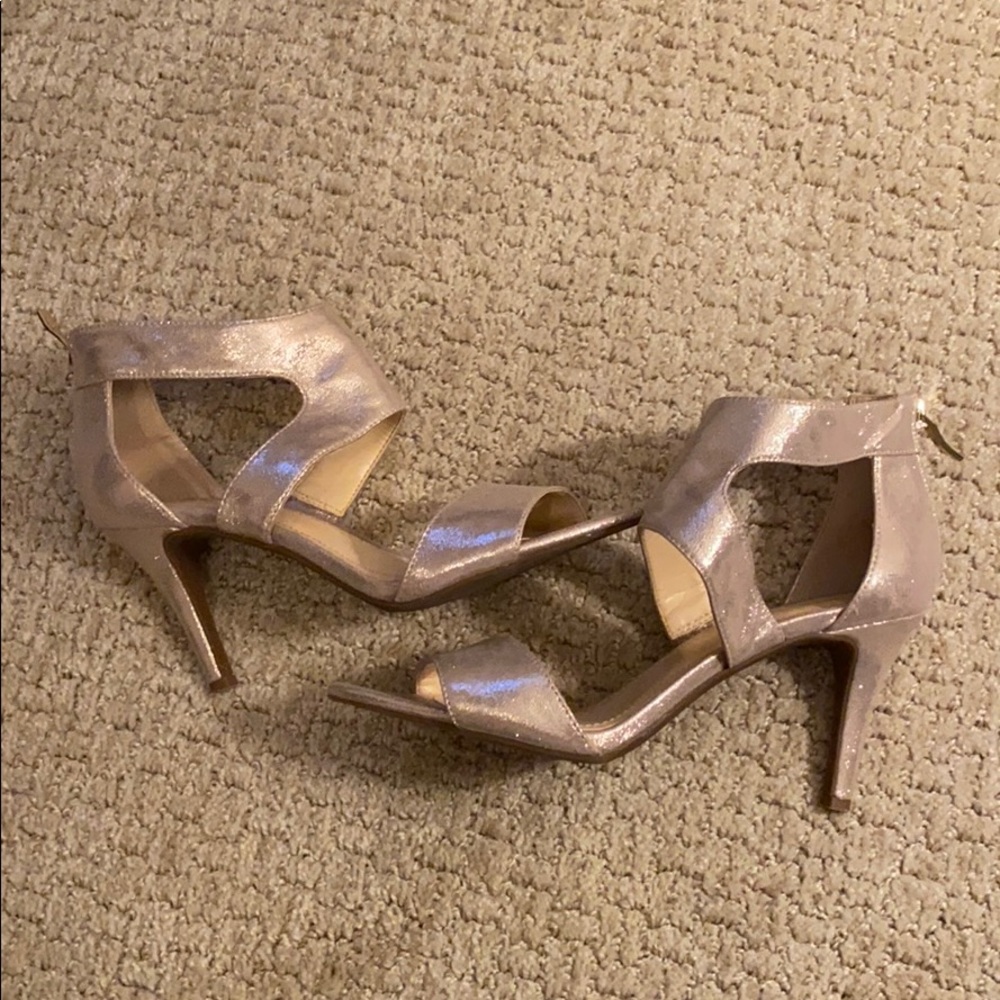 Gold Sparkly Strappy Heels
